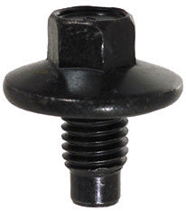 M12 x 1.75 x 14 mm Gray Phosphate Steel Oil Drain Plug