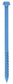 1/4 Inch x 5 Inch Slotted Hex Head Concrete Screw Anchor Blue Ceramic Coated Carbon Steel