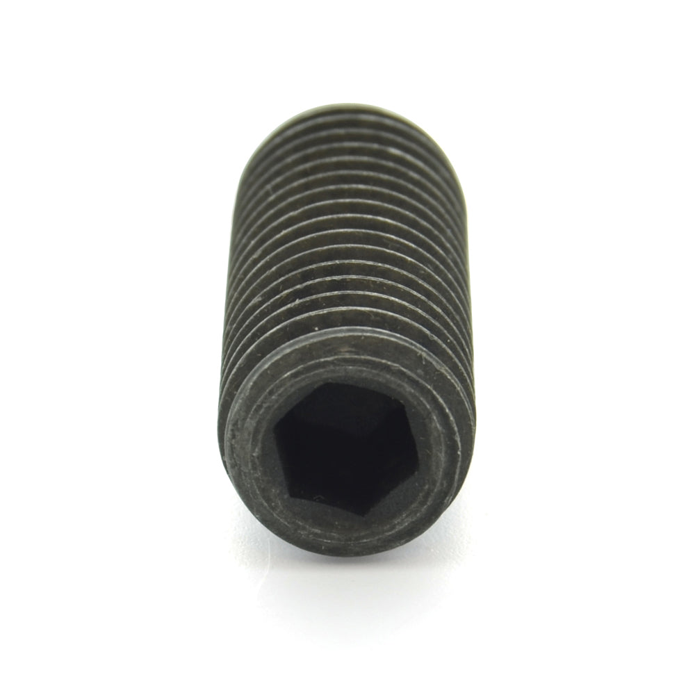 M12 x 1.75 x 30 mm Coarse Black Oxide Alloy Steel Din 916 Cup Point Socket Head Set Screw