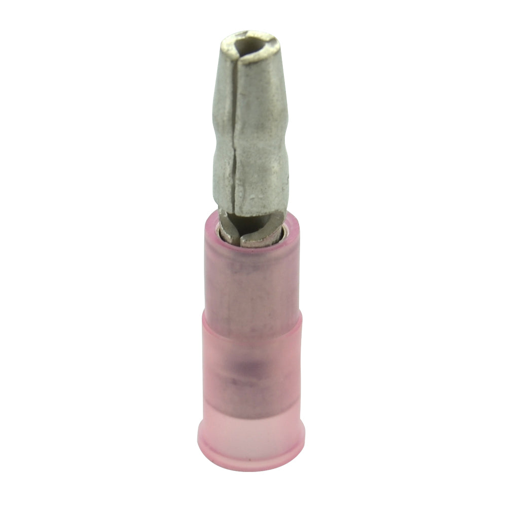 22-18 Gauge Male Bullet 0.156 Connector Nylon Insulated Red