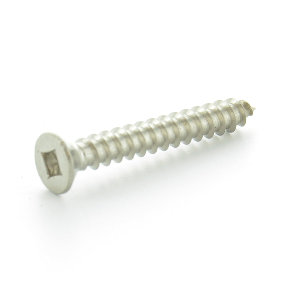 #8 x 1-1/4 Inch Plain 18-8 (A2) Stainless Steel Flat - Countersunk Head Type-Ab Self-Tapping Sheet Metal Screw