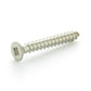 #8 x 2-1/2 Inch Plain 18-8 (A2) Stainless Steel Flat - Countersunk Head Type-Ab Self-Tapping Sheet Metal Screw