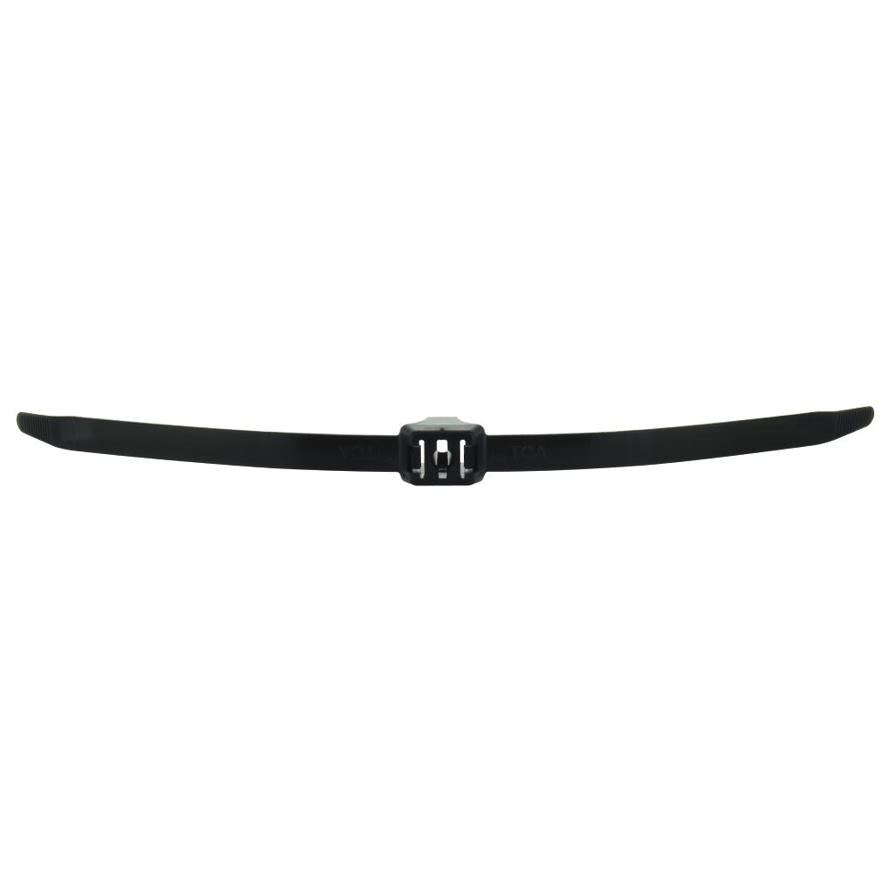 13 Inch x .50 Inch Dual Clamp Wire Tie - Black Uv 150 Pound