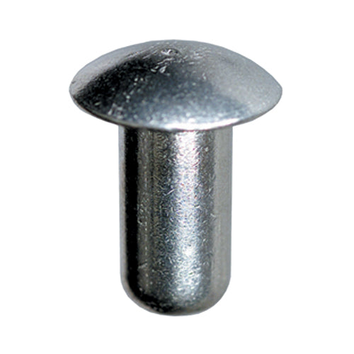 1/4 Inch Dia x 5/8 Inch Hard Alloy Aluminum Universal Head Solid Rivet