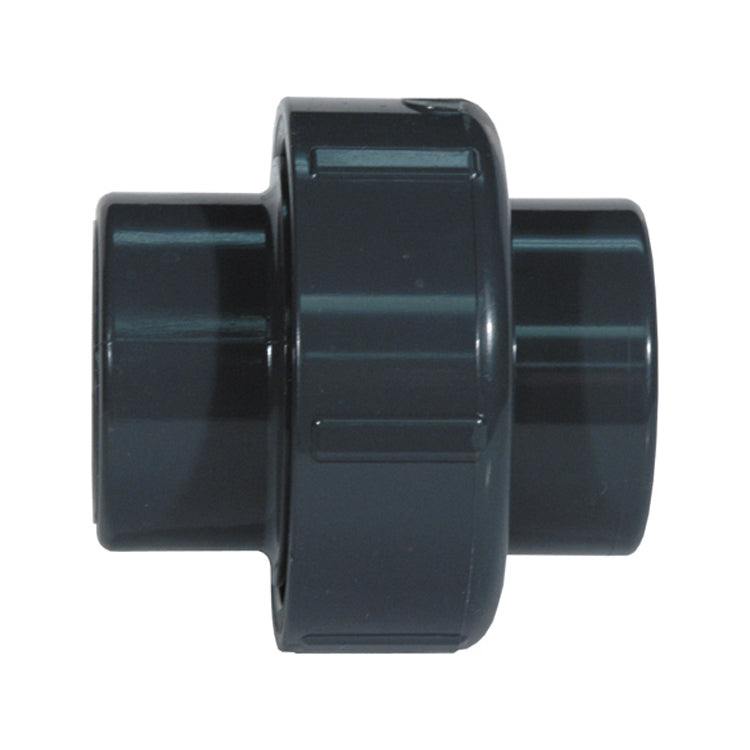 1-1/4 Inch Fipt Sch80 Dark Gray PVC 2000 Union With EPDM O-Ring Seal - Clearance