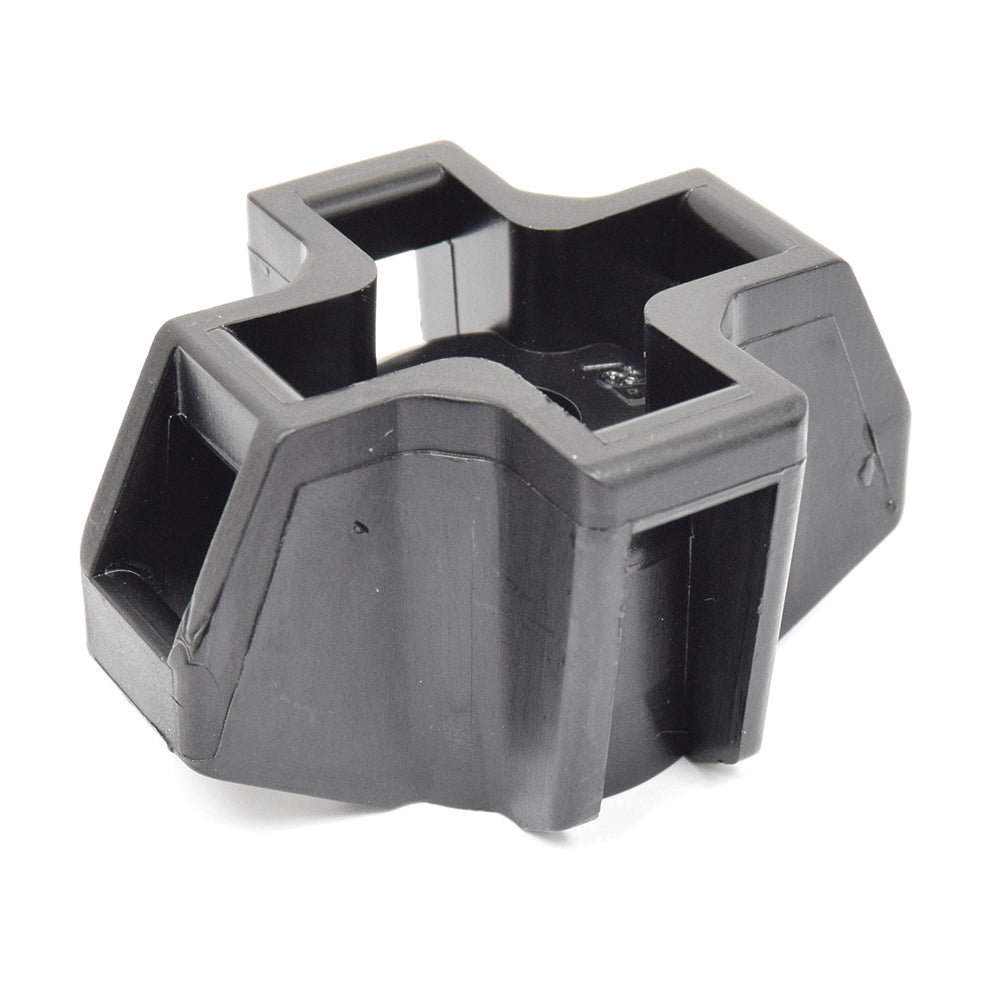 3/4 Inch Heavy-Duty Cable Tie Stud Mount Black UV Nylon 66