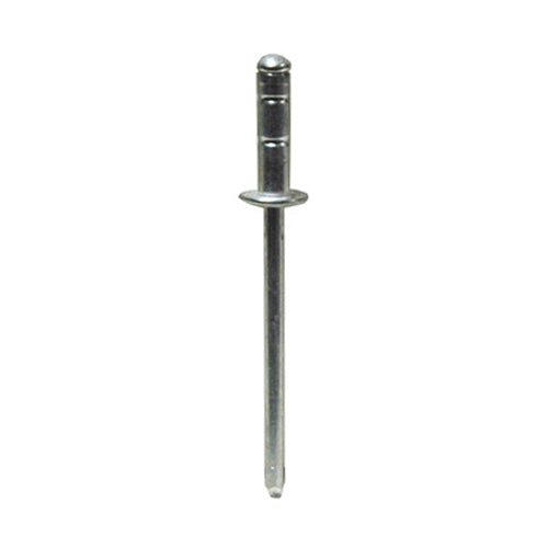 1/8 Inch x 11.90 mm 4 - 8 mm Grip Silver Aluminum Blind Rivet