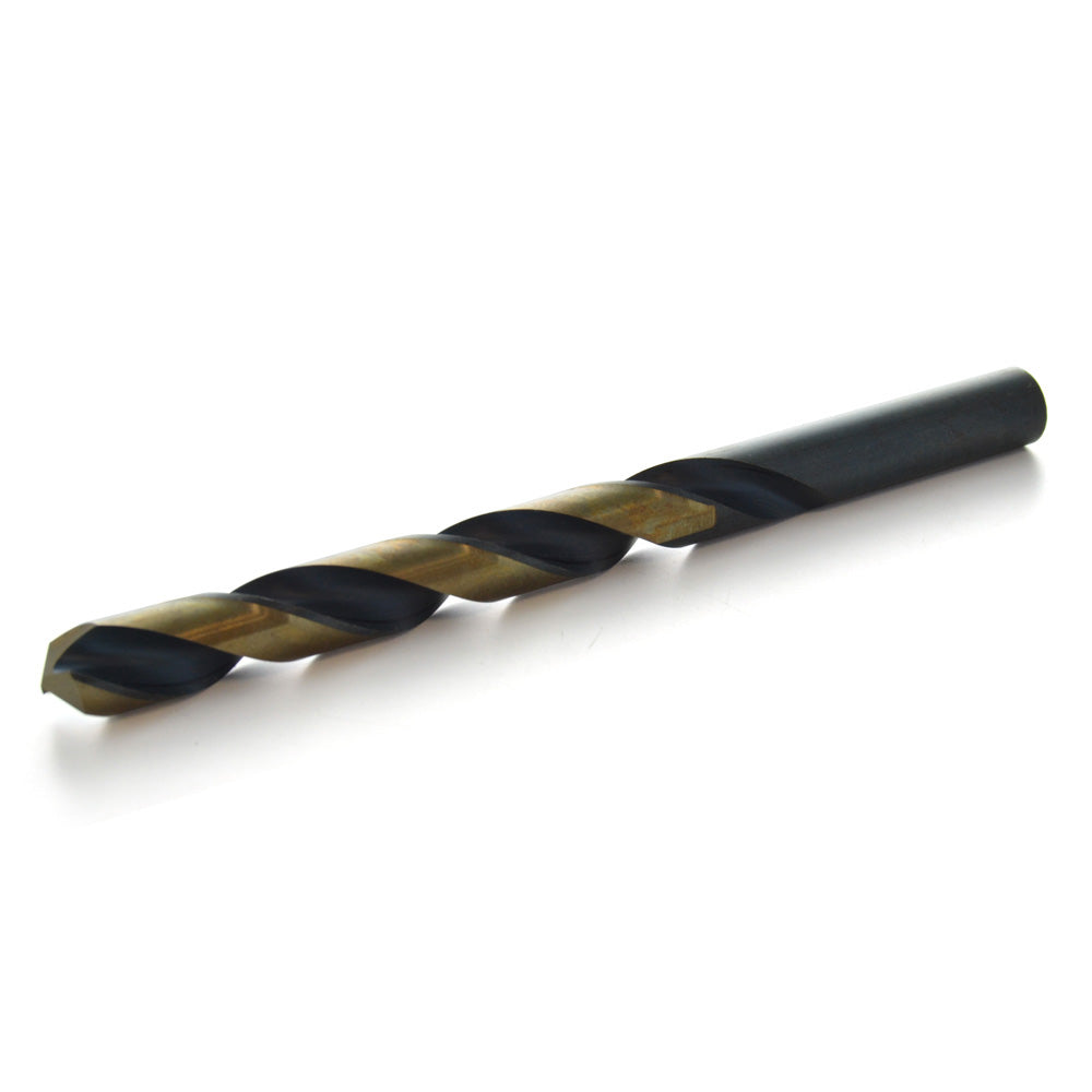 7.5 mm 135 Degree Split Point Black and Gold Oxide Hss Heavy Duty Jobber Length Drill Bit