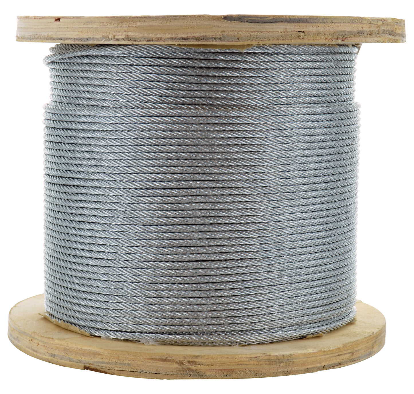 1/8 Inch x 250 ft 7X19 Strands 2000 Lb 304 Stainless Steel Uncoated  Aircraft Cable