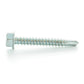 #10-16 x 3 Inch Zinc Plated Low Carbon Steel #3 Point Indented Hex Washer Head Self-Drilling Tek Screw