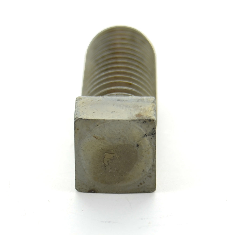 1/2-13 x 1-1/2 Inch Coarse Plain Case Hardened Steel Cup Point Square Head Set Screw