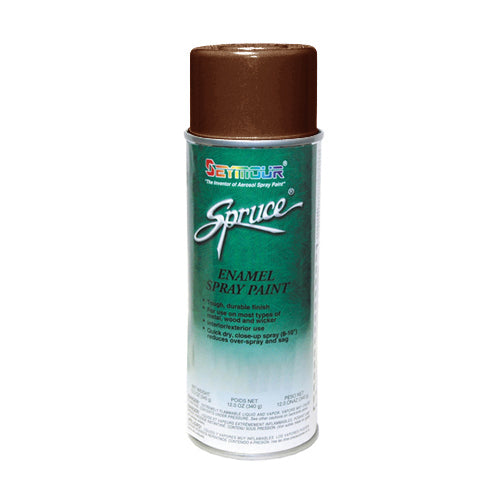 Seymour Economy Spruce Gloss Paint Aerosol Brown - 16 oz