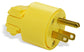 3-Wire Vinyl Gripper Plug Male Yellow