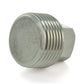 1/4" Schedule 80 316 Stainless Steel Heavy Duty Square Plug