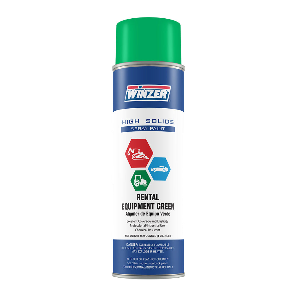 High Solids Gloss Rental Equipment Green (Sunbelt Rental) Spray Paint  - 16 oz Net Wt