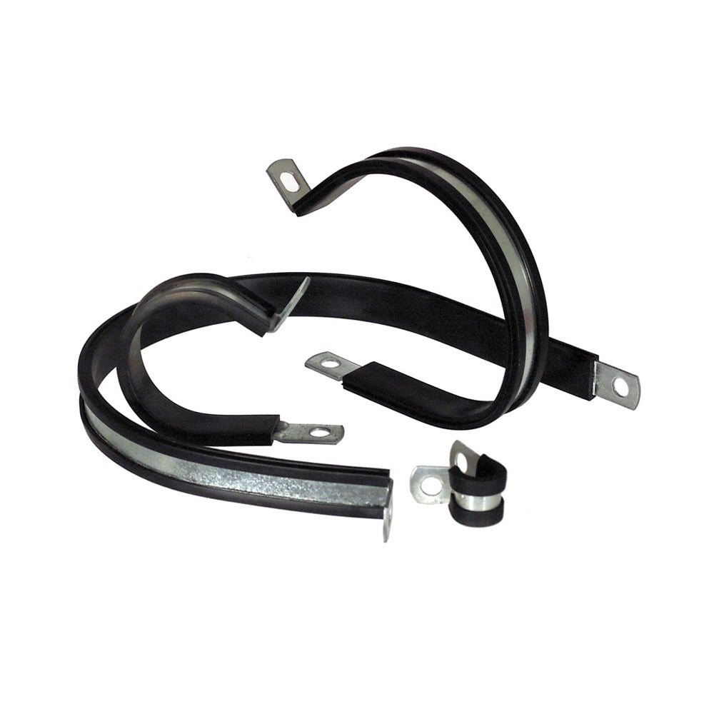 7/16 Inch Zinc Plated Steel Rubber Lined Clamp