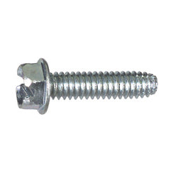 3/8-16 x 4 Inch Coarse Zinc Plated Steel Type F Point Hex Washer Head Thread Cutting Screw