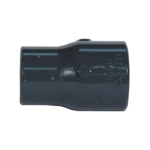3/4 Inch X 1/2 Inch Socket Sch 80 Dark Gray Pvc Reducing Coupling