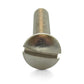 #10-24 x 1-1/2 Inch Coarse Plain 18-8 (A2) Stainless Steel Slotted Drive Oval Countersunk Head Machine Screw