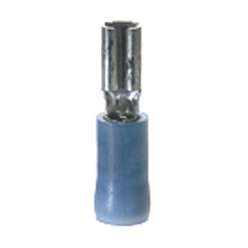 16-14 Gauge Female Push On Connector 1/8" Tab Nylon Insulated Blue