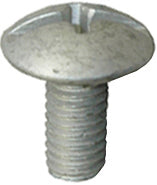 M6 x 1 x 12 mm Round Head Phillips Slotted Drive Silver Dacromet Steel Combinational Screw
