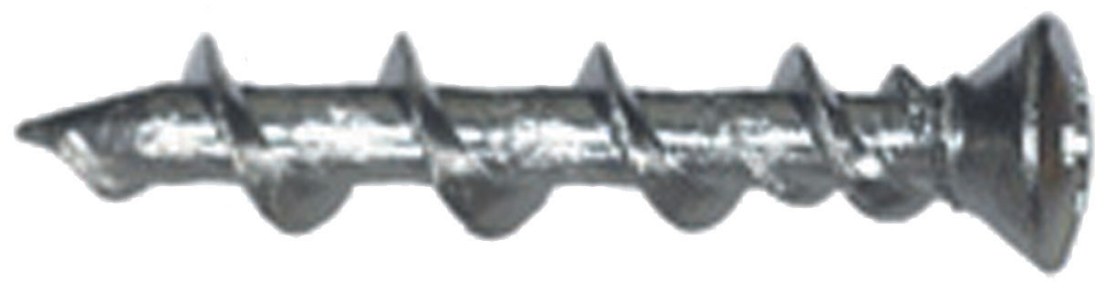 3/16 Inch x 1-1/4 Inch Chrome Plated Concrete Screws Wall-Dog™ Anchor - 100 Per Box.