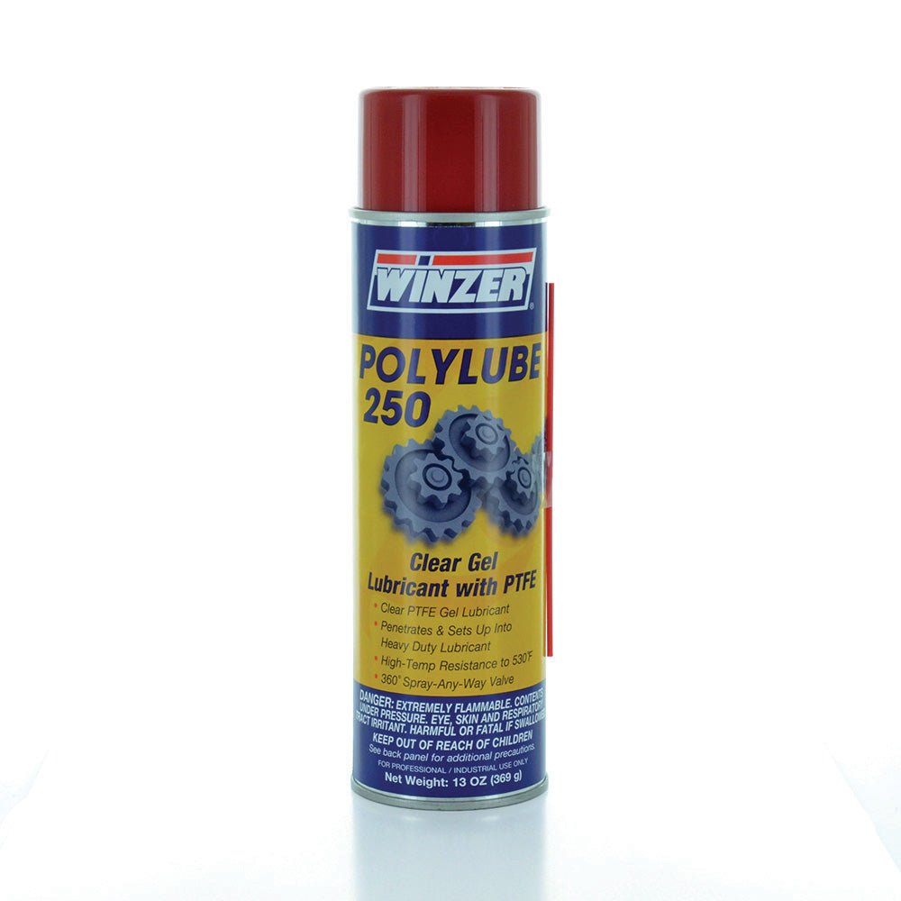 Winzer Polylube 250 Clear Gel Lubricant with PTFE - 13 Oz Net Wt. - Aerosol