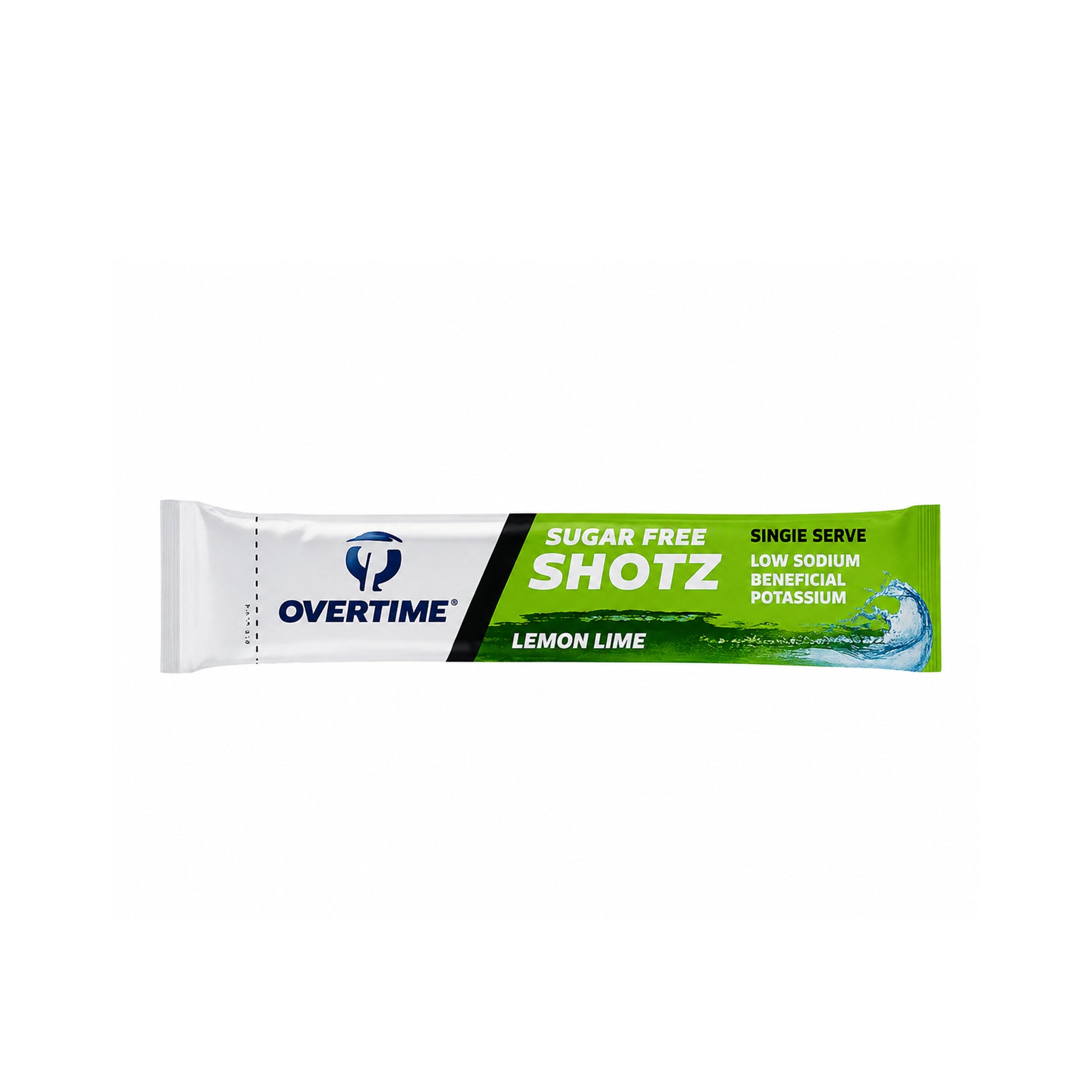 Sugar-Free Lemon Lime Hydration Shotz. Each Single-Serve Packet Mixes With One 16.9 Fl. Oz. Bottle Of Water