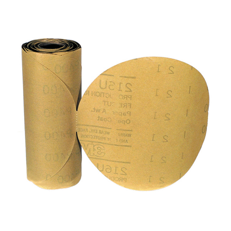 3M 6 Inch Stikit Gold Abrasive Disc Grade 180A - Roll of 75