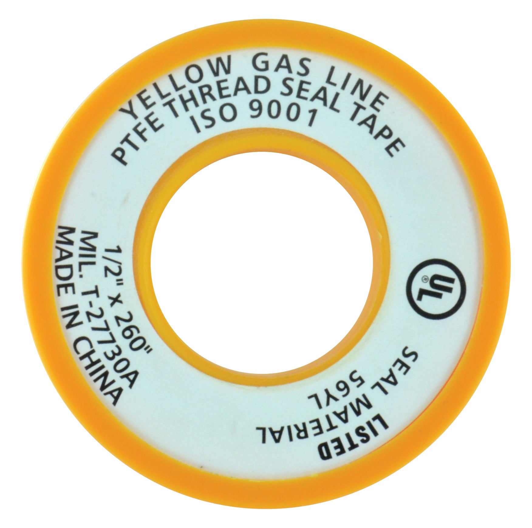 3/4 Inch x 260 Inch Gas Line Ptfe Tape Yellow