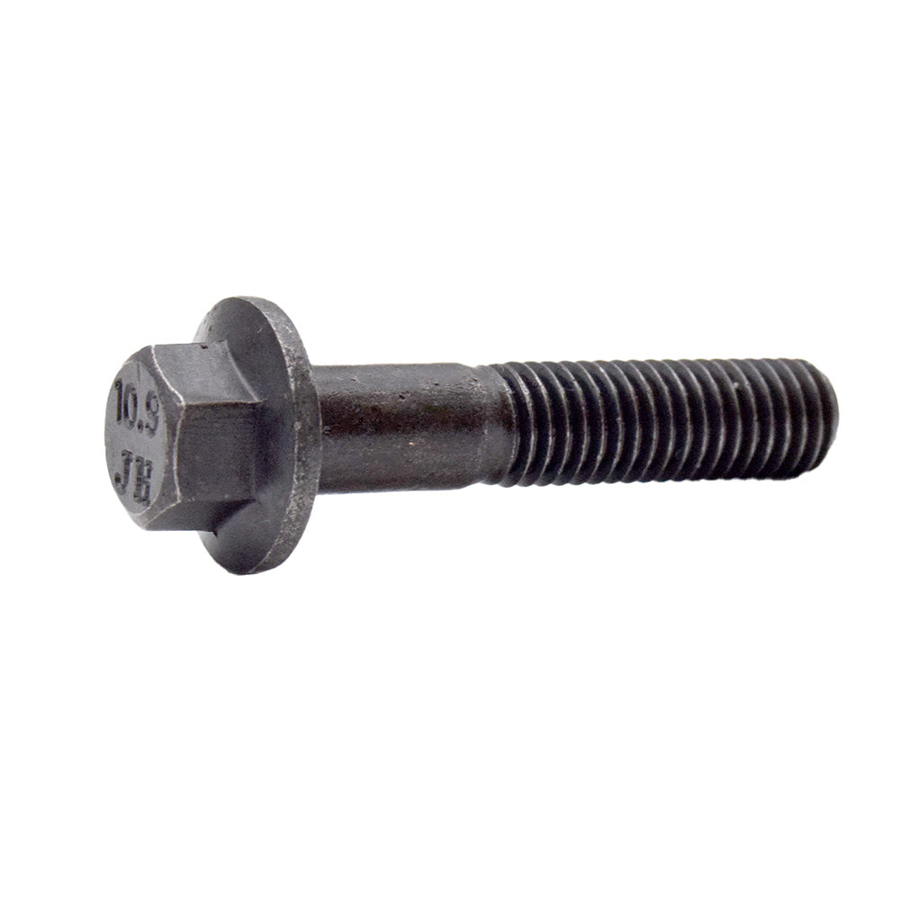 M6 x 1.0 x 16mm Reduced Head Hex Flange Screw Non Serrated Frame Bolts Plain Grade 10.9