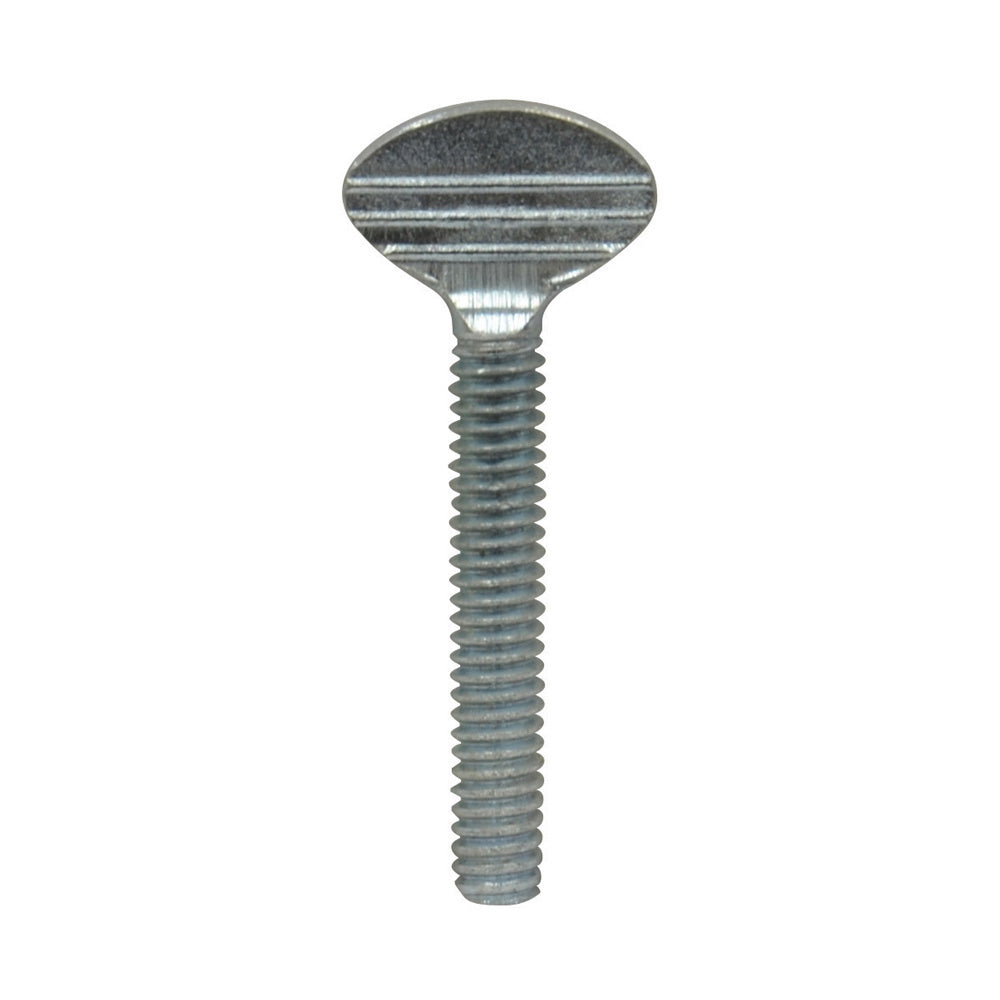 #8-32 x 1 Inch Coarse Zinc Plated Steel Thumb Screw