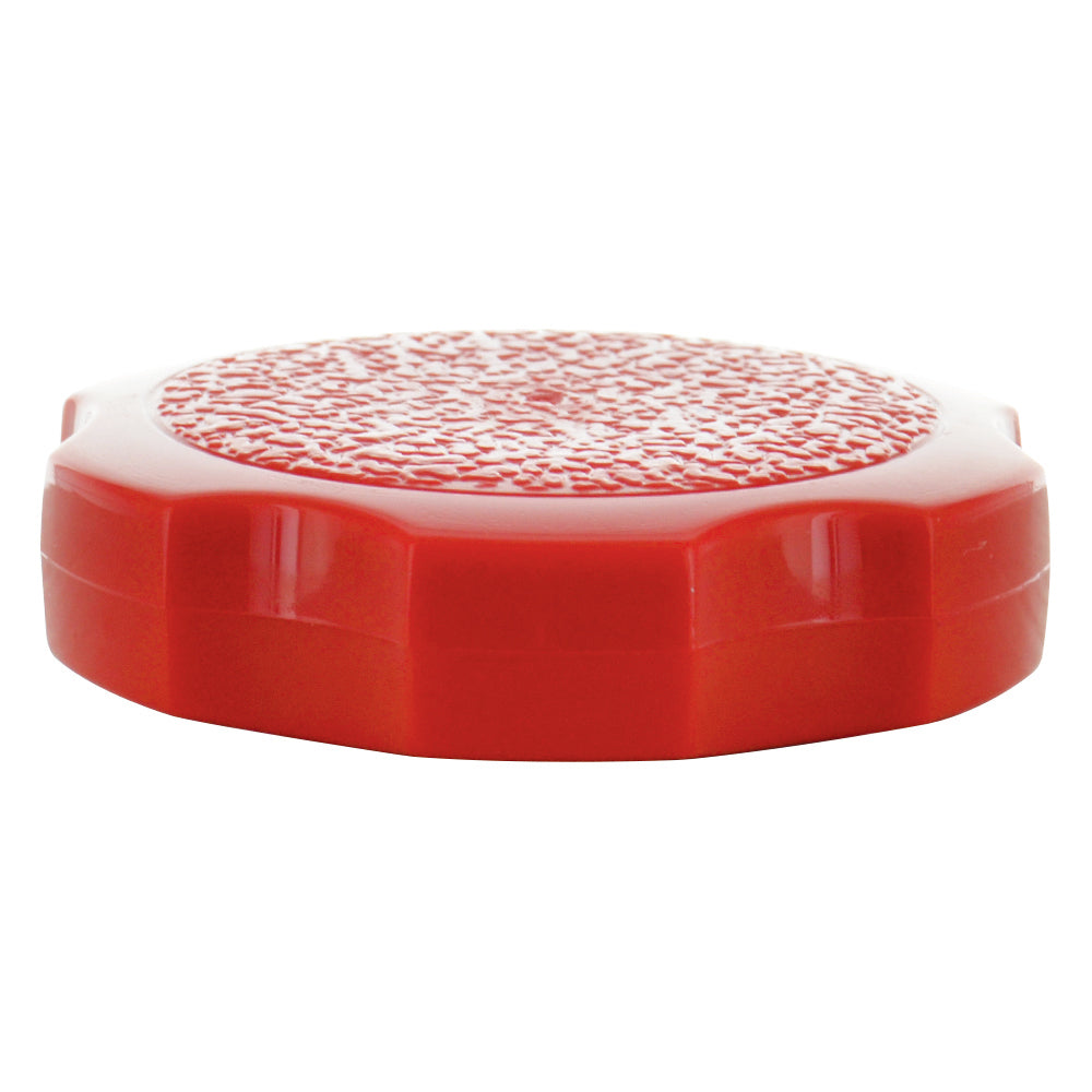 Red Rosette Thumb Screw Knob - 3/8 Inch (1-1/2 Inch Diameter)