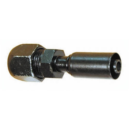 3/8 Inch x 5/16 Inch Carbon Steel 757E Series Coll-O-Crimp Male Rigid Compression Swivel With Nut and Sleeve