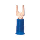 16-14 Awg #6 Stud Blue Nylon Insulated Block Fork Terminal