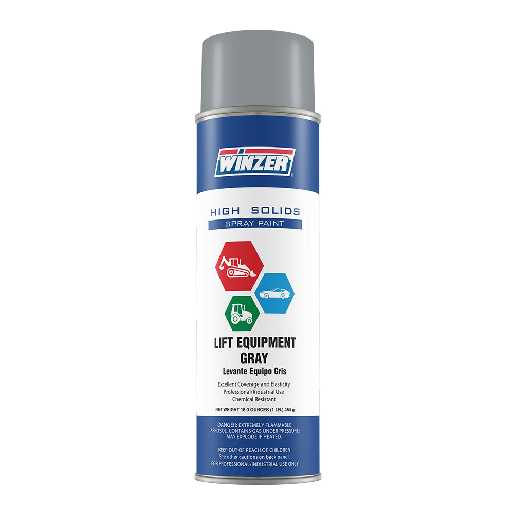 High Solids Gloss Lift Equipment Gray (Genie Lift) Spray Paint  - 16 oz Net Wt