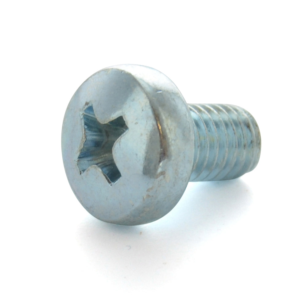 M5 x 0.8 x 8 mm Coarse Class 4.8 Zinc Plated Steel Phillips Drive Pan Head Machine Screw