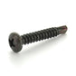 #8 x 3/4 Inch Black Oxide Hardened Steel #2 Point Pan Head Self-Drilling Tek Screw