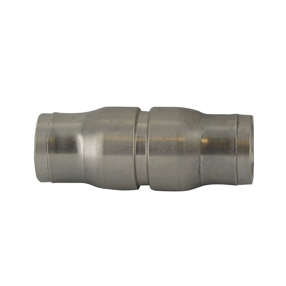 M5 Nickel Plated Brass Push-In Tube Union