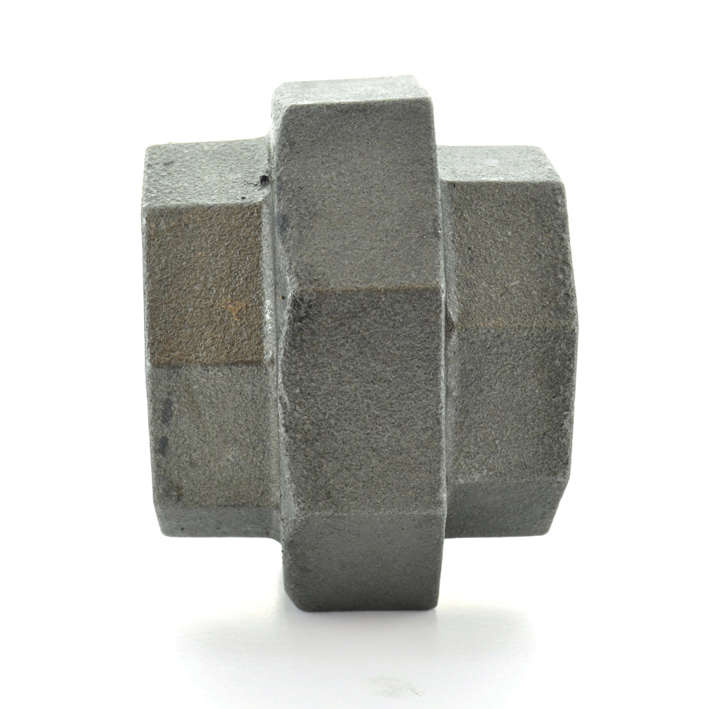 1/4" Schedule 40 Female NPT Black Malleable Iron Ground Joint Union