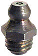 M8 x 1.25 Zinc Yellow Steel Straight Euro Hydraulic Grease Fitting