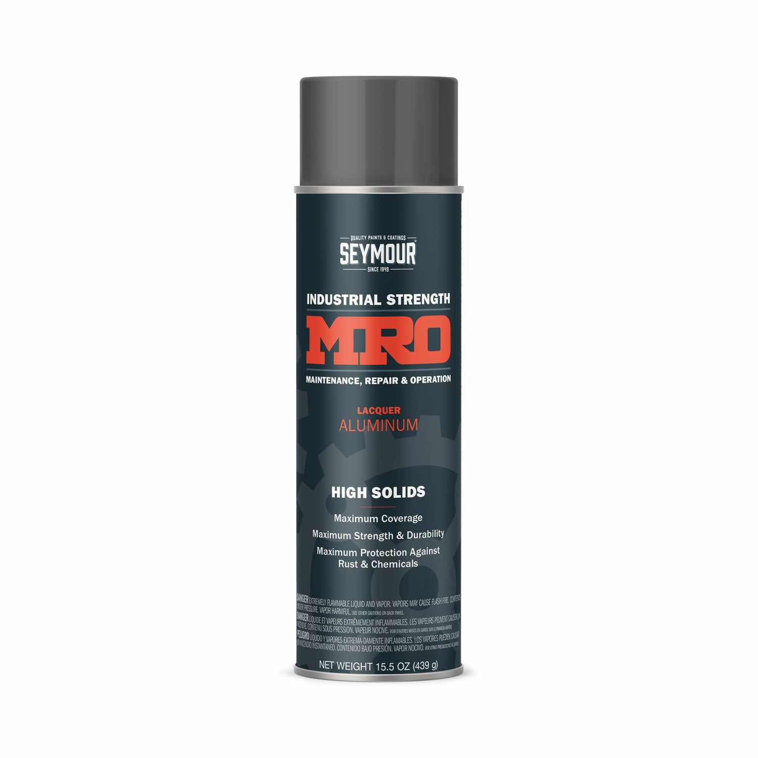 Mro Industrial High-Solids Spray Paint- Aluminum - 16 Oz. Net Fill Weight