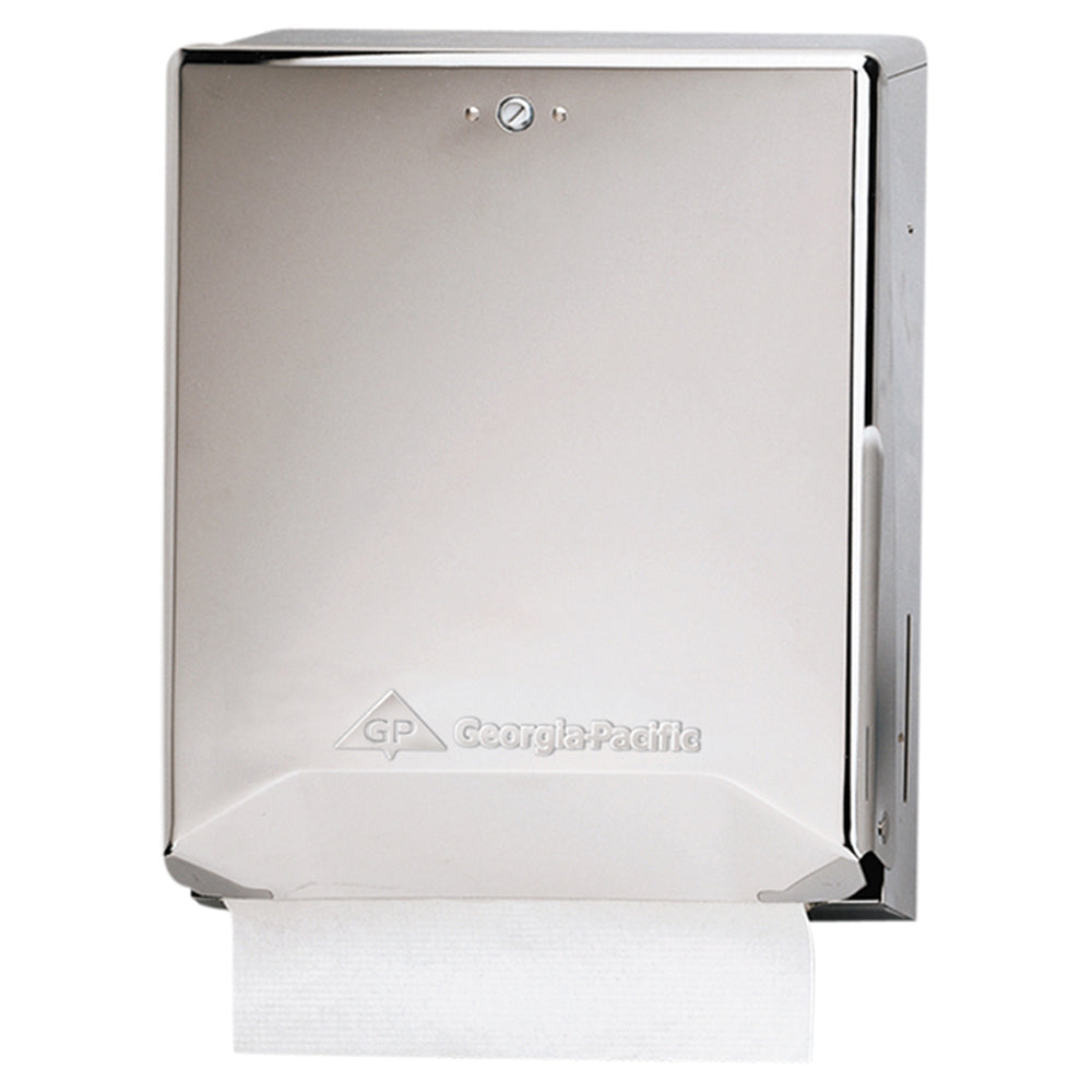 Combination C-Fold or Multifold Chrome Paper Towel Dispenser