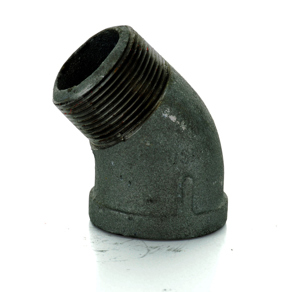 2" Schedule 40 Female Npt Black Welded Malleable Iron 45 Degree Street Elbow USA