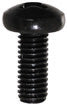 M5 x 0.8 x 12 mm Pan Head Phillips Drive Black Zinc Steel Machine Screw