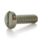 #10-24 x 1-1/4 Inch Coarse Plain 18-8 (A2) Stainless Steel Slotted Drive Pan Head Machine Screw