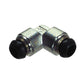 M12 Nickel Plated Brass Push-In Tube Union Elbow
