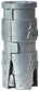 1/4 Inch x 2-1/2 Inch Die Cast Zamac 3 Alloy Single Expansion Screw Anchor