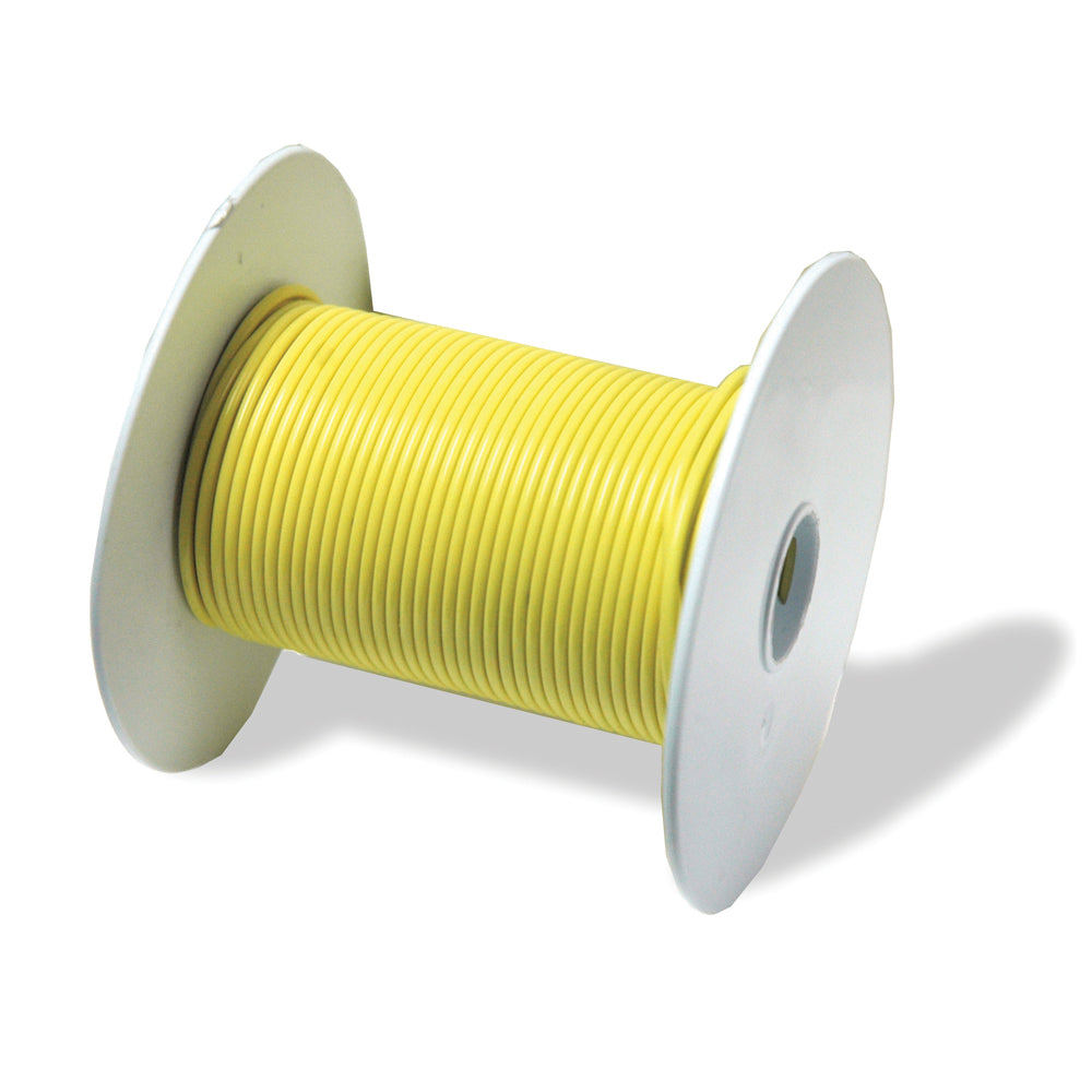 18 Awg General Purpose Primary Wire 100 Foot Roll Yellow