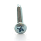#6 x 1 Inch Zinc Plated Low Carbon Steel #2 Point Pan Head Self-Drilling Tek Screw